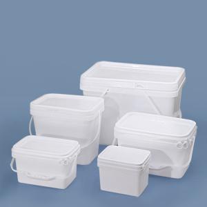 Wholesale Water Environmentally Friendly Rectangular Plastic Bucket 6L from china suppliers