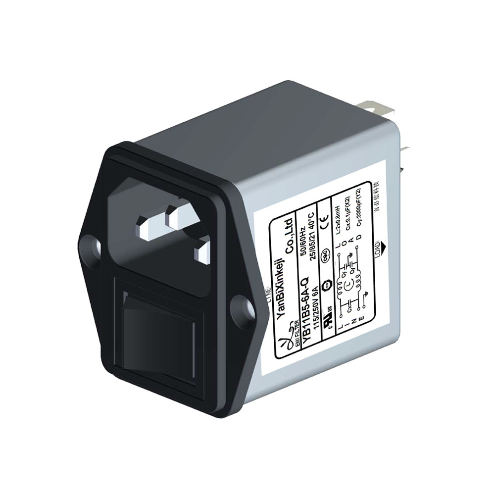 IEC Inlte EMI Filter With Switch 115V/250V Socket EMC Filter For Audio Equipment