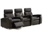 Movie Cinema Wood Leather Recliner Chairs
