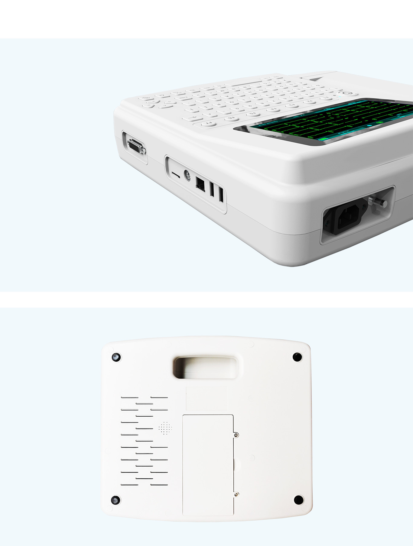 Medical Instrument Printer ECG Machine 12 Channels ISO Certificated