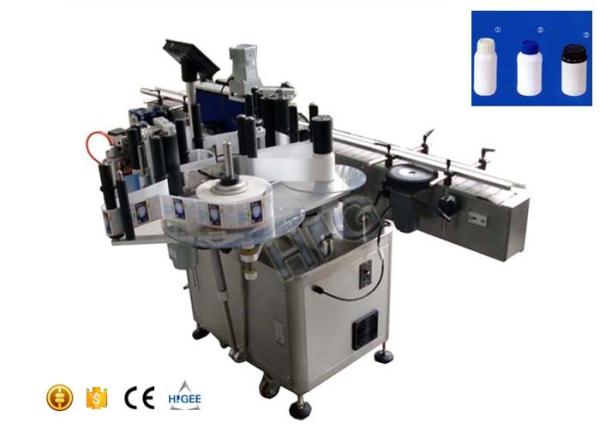 Syrup Vertical Detergent Bottle Labeling Equipment Stainless Steel Body With