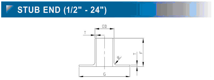 12 inch Butt Weld End Stainless Steel Stub Ends SCH80 ASME/ANSI B16.9 MSS SP-43