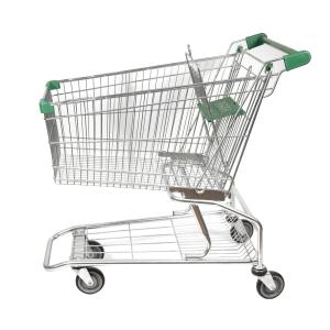 Wholesale High Sales 125L Classic Conventional American Metal Shopping Cart Wholesale Grocery Supermarket Cart from china suppliers