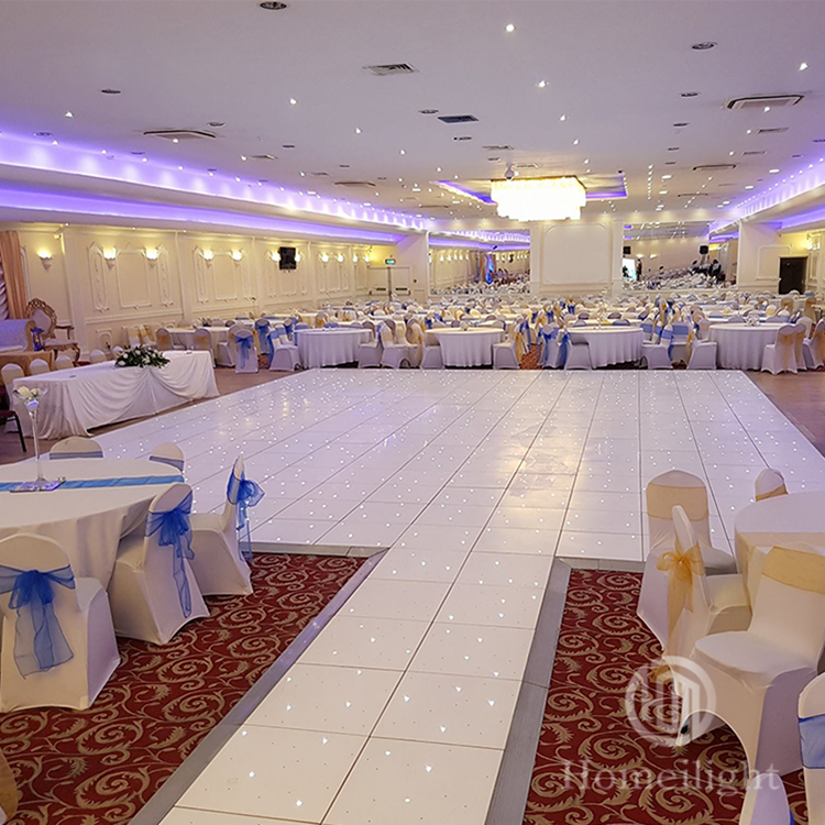 Hot Sale White Black LED Starlit Dance Floor For Birthday Parties Wedding Entertainment Disco Stage