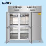 Commercial Stainless Steel Upright Refrigerator 4 Doors Freezer