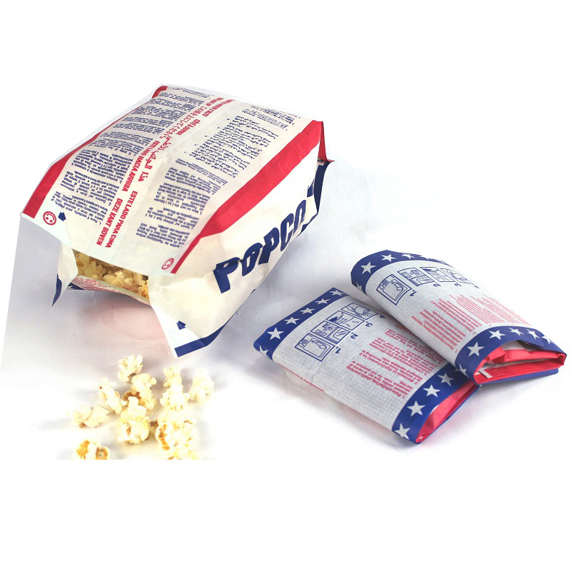 FDA 4 Colors Printing Popcorn Machine Bags 3 Oz Popcorn Bags