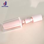 Screen Printing Square Acrylic Bottles Light Pink Perfume Bottle 50ml 100ml For