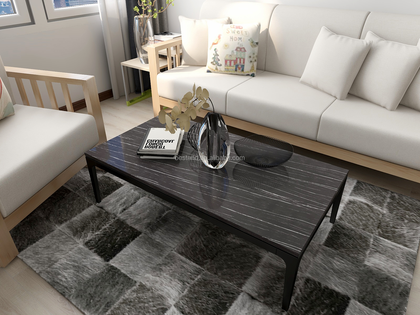 Marble Pattern PVC Sheet 3D Wallpaper for Home Decoration in Interiors Homes