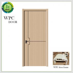 Wholesale Simple Painting Oak Toilet WPC Door Waterproof Wooden Flush from china suppliers