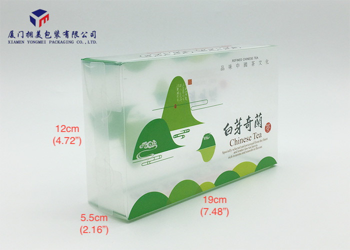 Attractive Custom Printed Plastic Retail Packaging Boxes For Tea Gift 19X5.5X12cm
