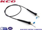 OM3 OM4 Outdoor Fiber Optic Patch Cable , 2 Cores Sm Mm Fiber Optic Cable