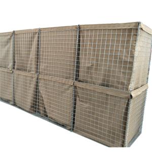 Wholesale Olive Green Gabion Military Sand Wall Hesco Barrier PVC Coated 300g/M2 from china suppliers