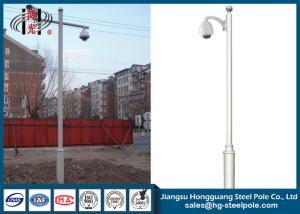 Wholesale Hot Roll Steel Cctv Camera Mounting Poles , Telescopic CCTV Surveillance Camera Poles from china suppliers