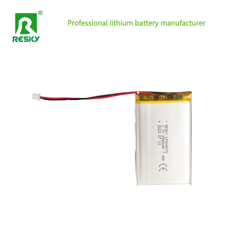 604070 Lithium Polymer Battery Cell 3.7v 2000mAh Power Lipo Batteries For Consumer
