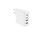 100W Four-Port GaN Wall Charger with 2 USB-C (100W, 18W) & 2 USB-A Ports (12W)