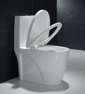 Wholesale Top Flush One Piece Elongated Toilet With 11 Inch Rough In Slowdown Seat Cover from china suppliers