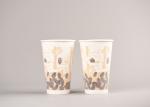 Foam Insulated Paper Coffee Cups , Full Colour Print Cold Drink Paper Cups