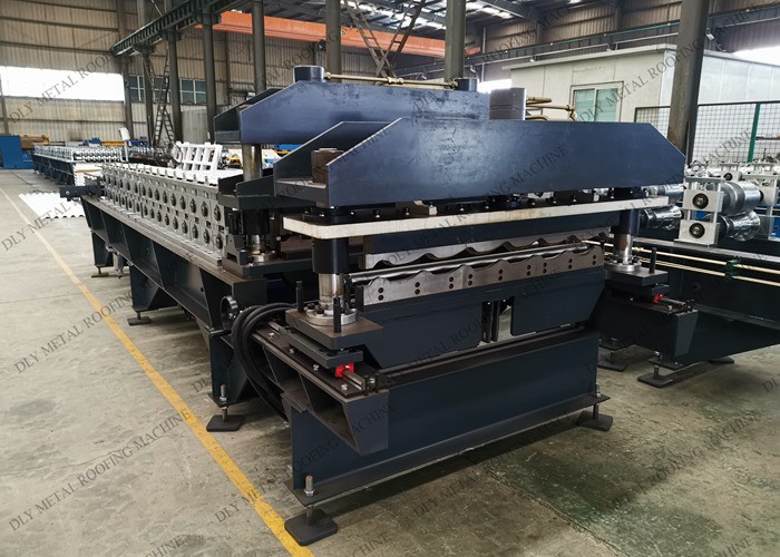 Automatic 5.5kw Corrugated Roofing Machine Sinus 10 TON Steel Roofing Machine