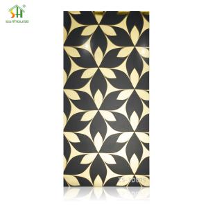 Wholesale 5D Custom Acrylic Wall Panels Marble Effect Wall Cladding 1220x2440mm from china suppliers