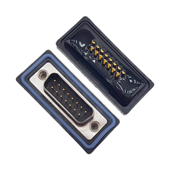 D - SUB 15P Male Solder Type Connector IP67 Waterproof