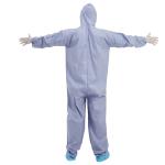 Purple PPE Disposable Protective Coverall 30gsm To 70gsm Fire Retardant Spunlace