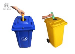 Wholesale 100 Lt Plastic Rubbish Bins Waste Wheelie Bin 120 Litre With Lock And Rubber Stopper from china suppliers