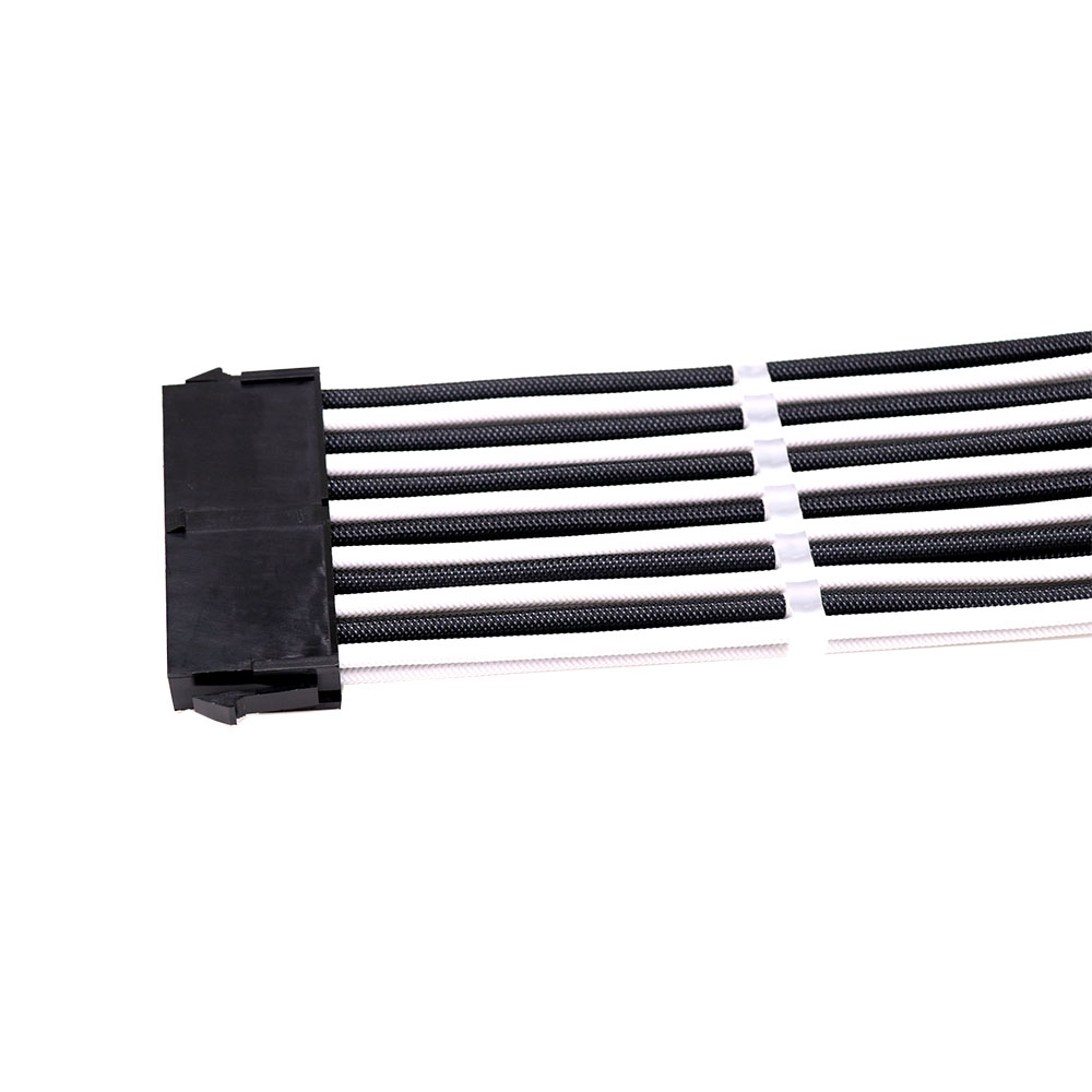 ATX PC Power Cable Manufacturers 24PIN Male to 24PIN Female Computer Sleeved Cable Extension Connector Kable