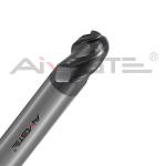 R10 Four Flute End Mill 0.4μm Carbide Ball End Mill H6 For Steel