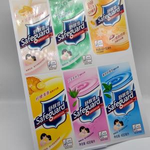 China BOPP Chemical Products Labels PET Matte Pantone Hand Sanitizer Labels on sale