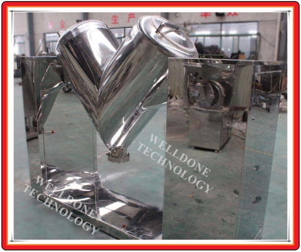 V Shape Industrial Powder Blending Machine Stainless Steel Remote Control