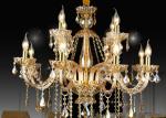6 Bulbs 850*700mm K9 Stainless Steel 220V Hanging Candle Chandelier