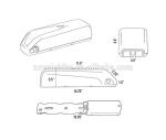 High Capacity E Bike Lithium Ion Battery , 500w 10ah 48 Volt Battery For