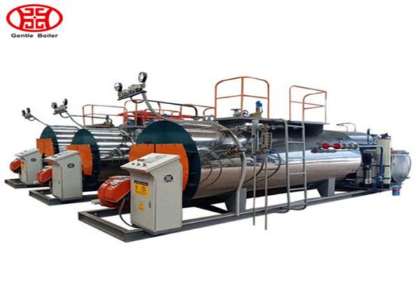 Energy Saving Fire Tube Gas Oil Fired Steam Boiler For Rubber Vulcanization