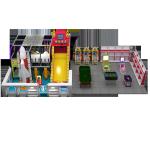 Space Themed Kids Indoor Playground Equipment Wide Slide For Kindergarten
