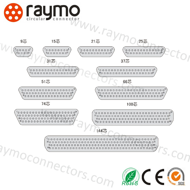 J30J-31TJ 31 Pins J30J Series Micro-D Connectors MIL-DTL-83513 Miniature Connector