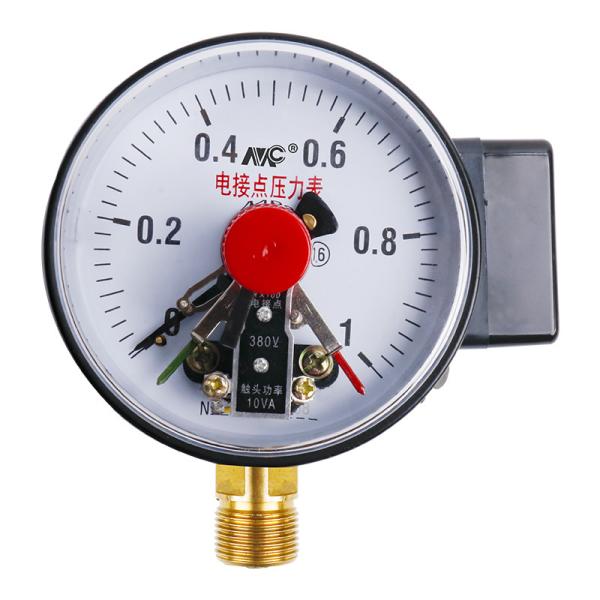 YX100 SS Electric Contact Differential Pressure Gauge For Temperature Water