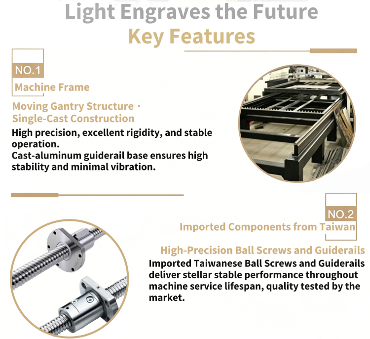 1313 CO2 Laser Cutting Machine Compact Wood Board Non Metallic Material Processing