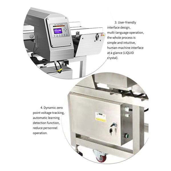 Conveyor Belt Food Metal Detector Machine for Food Processing Industry Contamination Detection