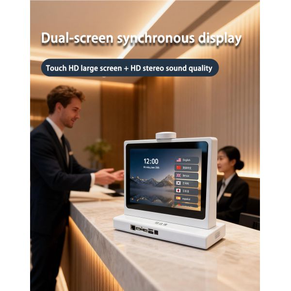 AI Language Translator Machine with 10-inch Dual Display Two-way Voice Interpreter for International Business and Travel Support