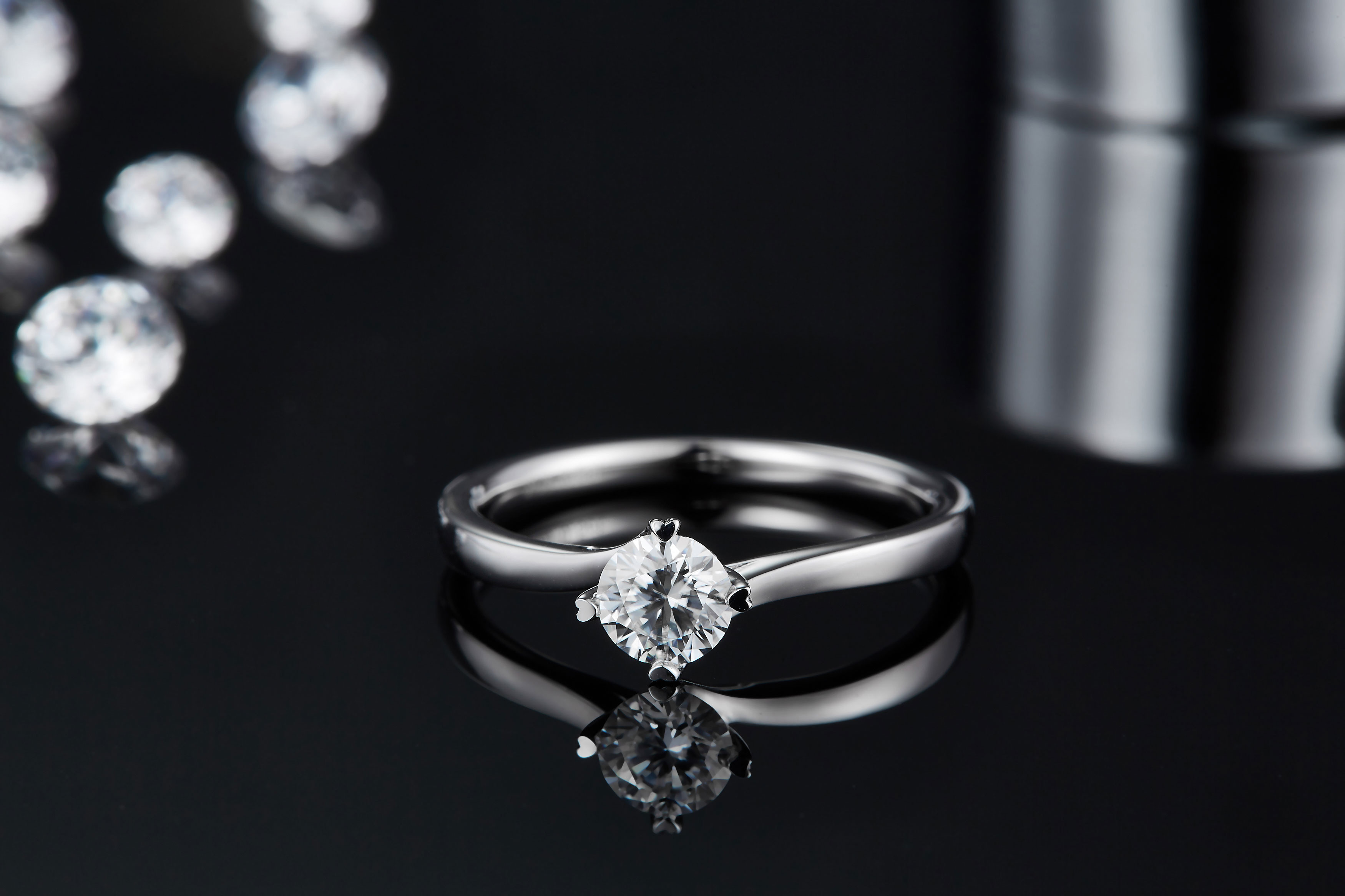 9K Gold Jewelry Minimalist Designs Moissanite 925 Silver Ring