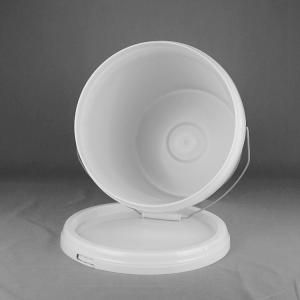 Wholesale PP Material White Round 10 Ltr Paint Bucket 10L Pail With Lid from china suppliers
