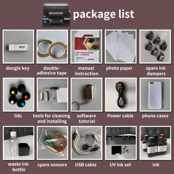 Unidirection / Bidirection UV LED Flatbed Printer Dry Instant System Anti Resistance