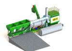 Continuous drum asphalt mixing plant