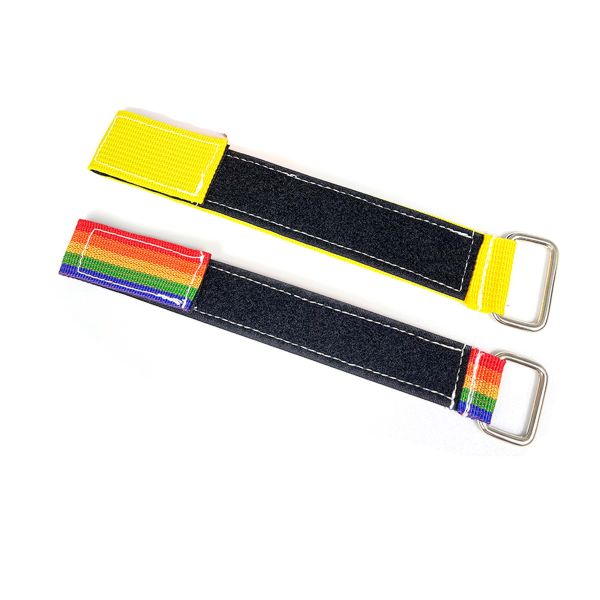 DANSKY Custom Adhesive Strip Tape Reusable Adjustable Webbing Strap With Buckle Nylon Hook and Loop Strap Cable Ties Fastener