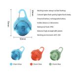 Customized Logo IPX8 Waterproof Adjustable Dog Light Up Tag for Night Walking