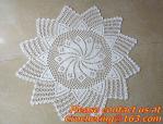Hand Crochet table clothing - table cover - white, wedding and banquet, blanket,