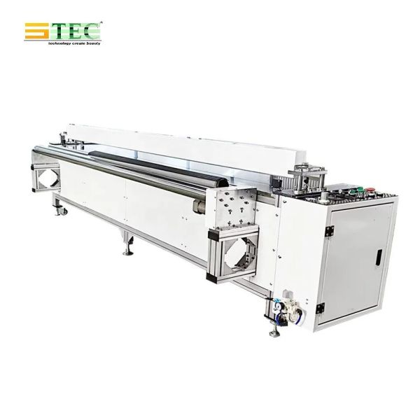 STEC Automatic zebra Windproof Roller Blinds Fabric Blind Curtain Cutting Machine with Measuring Back Stop