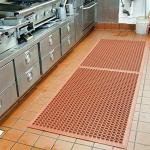 Lightweight Restaurant Rubber Floor Mat With Drainage Holes, Anti-Fatigue Mats,