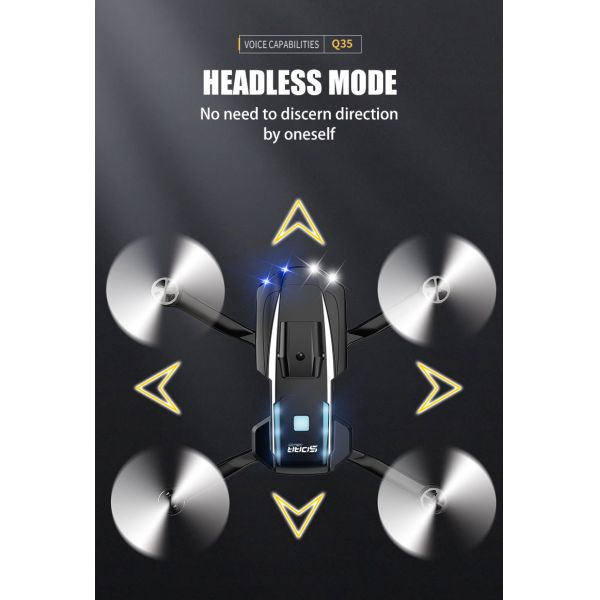 Foldable Drones Toys Rc 5g Wifi Fpv Dron Quadcopter Toys Camera Helicopter Toys With 4k Dual Camera For Resolution Footage