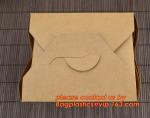 brown kraft cardboard burger box for hamburger food with logo printing, Food